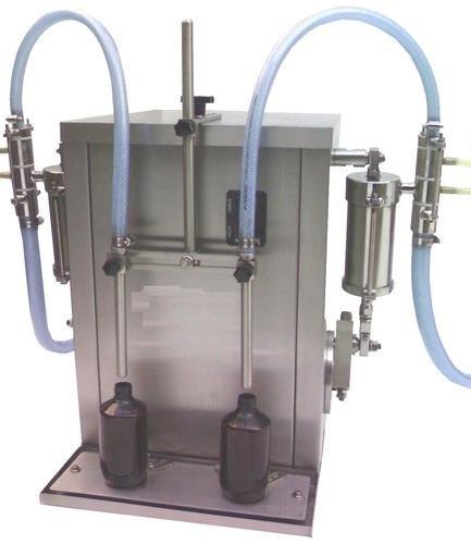 Semi Automatic Double Head Volumetric Liquid Filling Machine