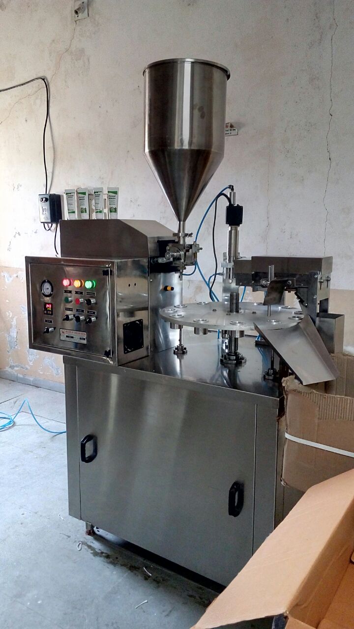 Semi Automatic Lami and Plastic Tube Filling and Sealing Machine